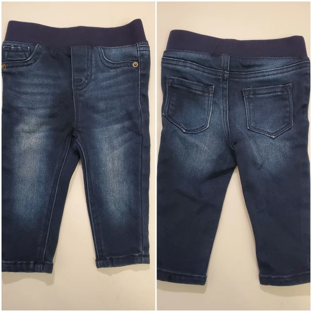 Cat & Jack Stretch Waist Blue Jeggings